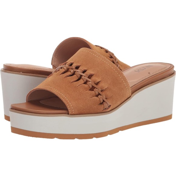 NYDJ Women's Wedge Pump | Size 8 | Suede | Color: Cognac | MSRP $130 - Picture 6 of 6